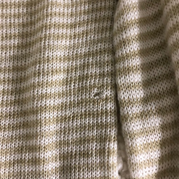Nollie Cream & White Striped Sweater Small - Picture 2 of 4